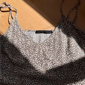 Jenni Kayne Leopard Print Maxi Dress Size Large Women